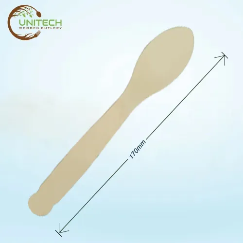 170mm Wooden Spoon - Unitech Wooden Cutlery